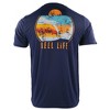 Reel Life Sunset Waves UV T-Shirt - Dress Blues - 2 of 2