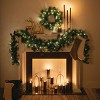 Sullivans Artificial 9' LED Mixed Pine Christmas Garland with Pinecones, Green, Indoor Christmas Decor - 3 of 4
