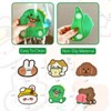 Wrapables Silicone Cute Animal Coasters for Glasses, Cups, and Drinks (Set of 6), Baby Animals - 2 of 4