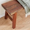 Mahogany Wood Bench Brown - Olivia & May: Handmade, No Assembly, Indoor Use, Seats 2 - 3 of 4