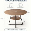 MAXYOYO 47" Round Dining Table for 4, Dining Table with Storage, Wood Circle Dinner Table for Kitchen, Living Room - 2 of 4