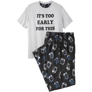 KingSize Lightweight Cotton Novelty PJ Set - 1 of 2