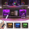 Bestier 70" Electric Fireplace TV Stand for TVs up to 80" LED Entertainment center with 23" Fireplace - 2 of 4