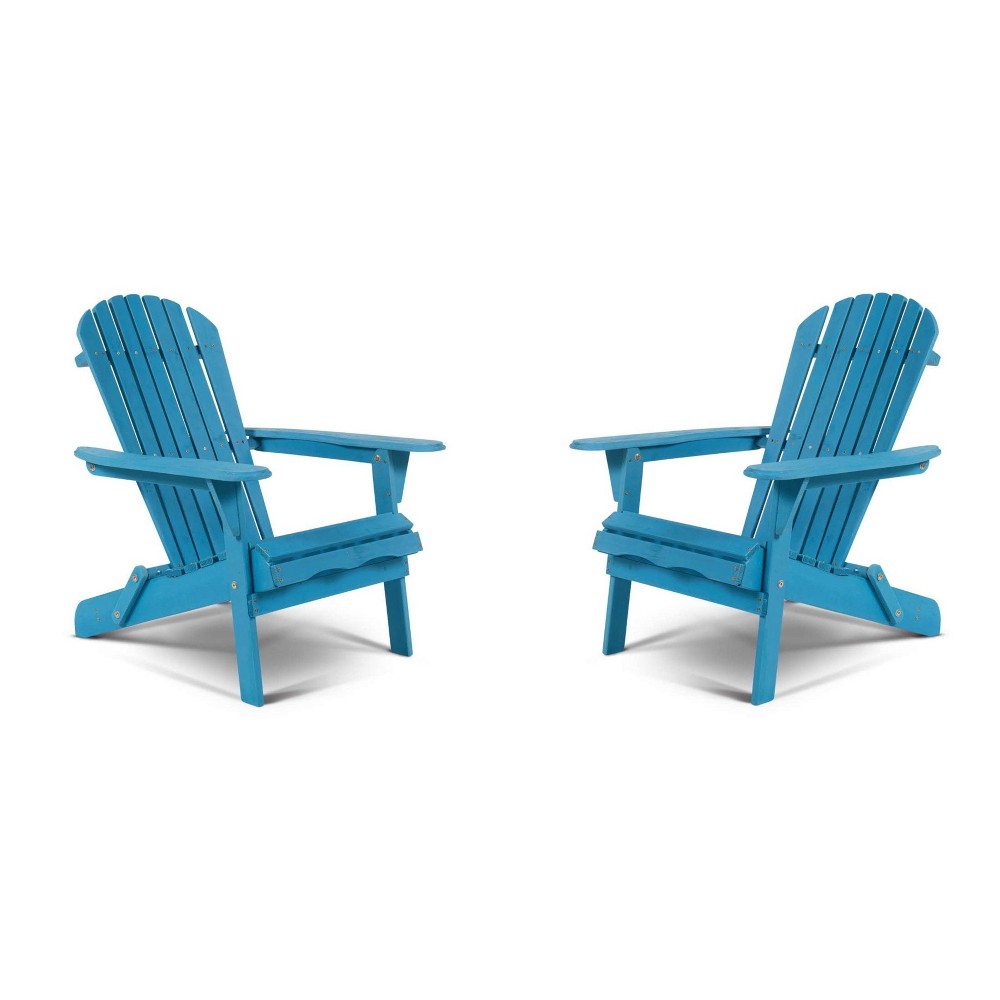 2pc Oceanic Adirondack Chairs – Sky Blue – W Unlimited  – Patio and Outdoor​