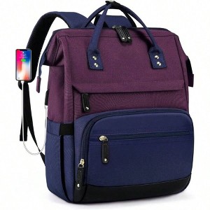 Women\'s Laptop Backpack Anti Theft Laptop Backpack with USB Charging,15.6 Inch LIGHT FLIGHT Travel Laptop Backpack Women, 15.6 Inch Anti  main image 2