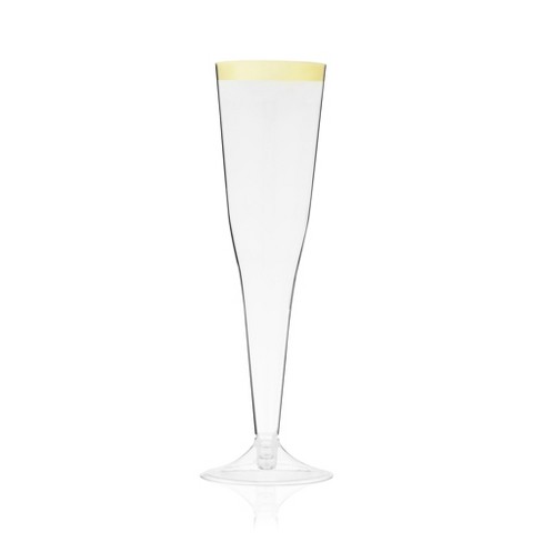Plastic Champagne Flutes  5 Ounce Disposable Champagne Glasses