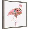 Amanti Art Summer Glow (Pink Flamingo) by Eva Watts Canvas Wall Art Print Framed 16 x 16-in. - 3 of 4