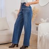 Women's Vintage-Inspired Wide-Leg Denim Jeans - Cupshe - 2 of 4
