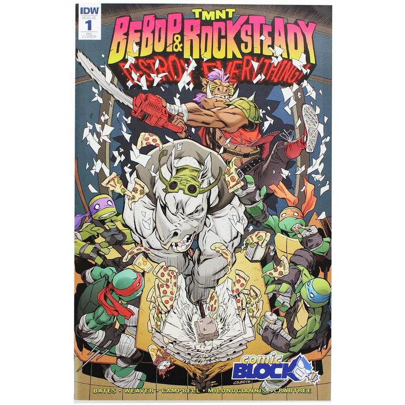 Nerd Block TMNT: Bebop & Rocksteady Destroy Everything #1 (Comic Block Exclusive Cover), 1 of 3