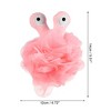 Unique Bargains Cartoon Bath Shower Body Puffs Loofah Sponge 5.51"x4.72" Pink 1 Pc - 3 of 4