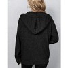 Coolmee Women's Front Button Hooded Sweater Outwear Cable Knit Long Sleeve Cardigan - 4 of 4