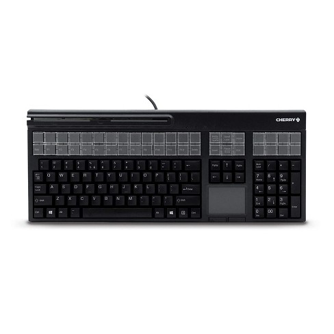 Cherry G86-71411 Usb Keyboard, 127 Keys, 3 Track, Mag Stripe Reader, Touchpad, Cherry Black (g86-71411euadaa) : Target
