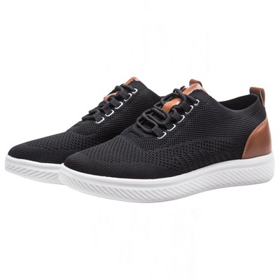 Мужские Alpine Swiss Brad Men's Lightweight Dress Sneakers – Breathable Mesh Oxford Shoes for Business Casual & Everyday Comfort with Cushioned Sole BLK 11 — фото 5