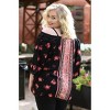 Women's Floral Twin Print Cold Shoulder Top - PLUS - ANGIE - image 3 of 3