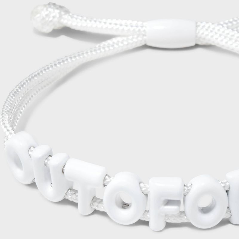 SUGARFIX by BaubleBar Out Of Office Pull-Tie Bracelet - White, 4 of 5