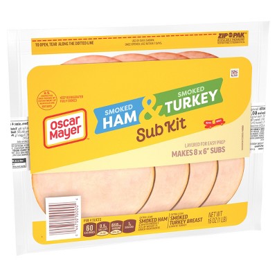 Oscar Mayer Sub Kit Ham & Turkey -16oz