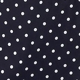 polka dots on black