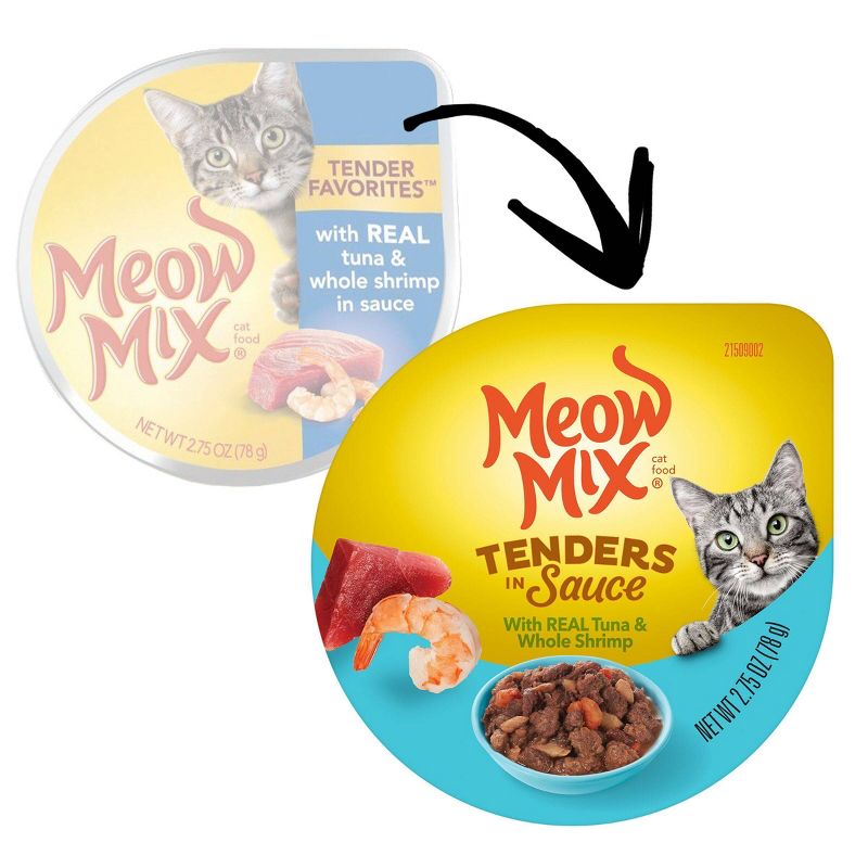 Meow Mix Tender Favorites Wet Cat Food Tuna &#38; Shrimp - 2.75oz, 3 of 14