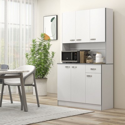 NicBex 71" Modern Buffet Cabinet with Storage Freestanding Kitchen Sideboard Hutch Cabinet with Adjustable Shelves for Dining Room