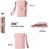 Small Wallet for Women Leather RFID Blocking Wristlet Wallet Credit Card Holder with Double Zipper Coin Purse Ladies Bifold Purse - 4 of 4