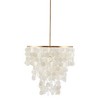 5-Light White Drum Shade Chandelier - 3 of 4