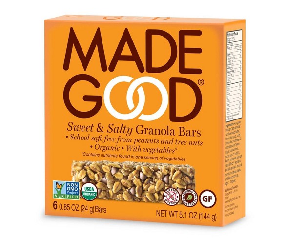 MadeGood Sweet & Salty Granola Bar - 6ct