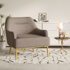 Christopher Knight Home Camille Modern Chenille Upholstered Accent Chair with Curved Backrest - 2 of 4