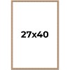 PosterPalooza | Deco Brown Picture Frame - UV Acrylic, Foam Board Backing, Hanging Hardware - 2 of 4