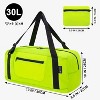 Unisex Foldable Travel Duffel Bag, Great for Gym, Travel Waterproof Stain Resistant - 2 of 4