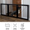 PETMAKER 3-Panel Foldable Pet Gate, Black - 3 of 4