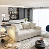 QingMoon 102.4 "  4-Seat Sectionals  Sofa Deep Seat Couches with Soft Pillows,Convertible Deep Seat Sofa Lounge Chair for Living Room Bedroom - 2 of 4