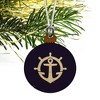 University of Portland Pilots Logo Mini Small Tiny Wood Christmas Tree Holiday Ornament - 3 of 4