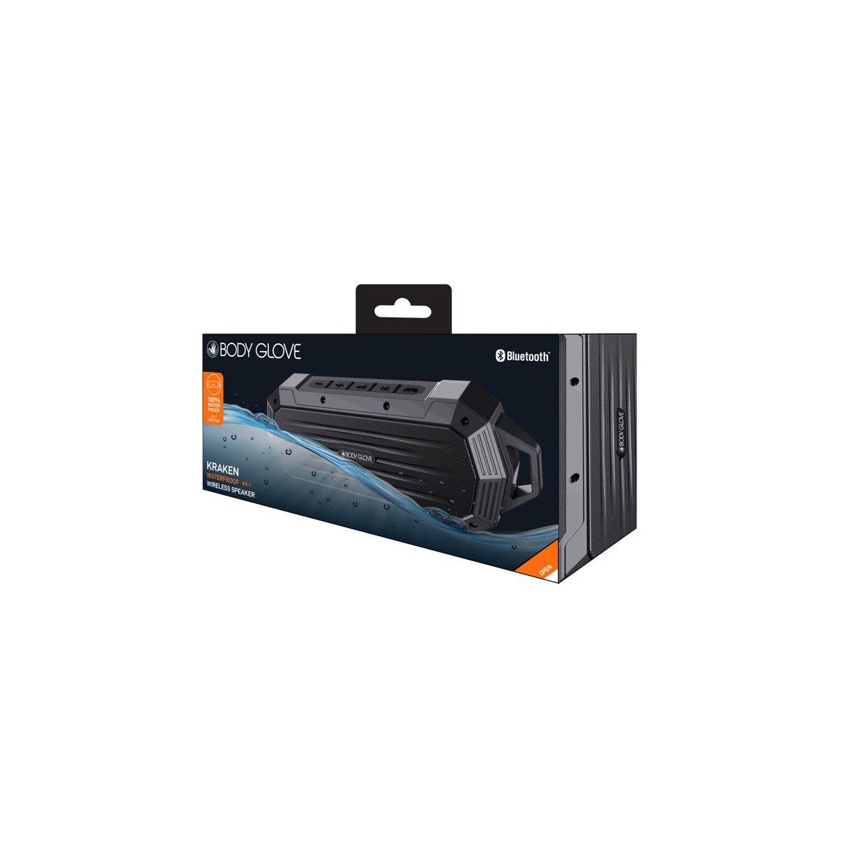 Body Glove BG6806 Portable Bluetooth Speaker with LED Lights, IPX7 Water Resistant, Hands-Free Calling, TF Card & AUX Input, 1200mAh Battery - thumbnail 4