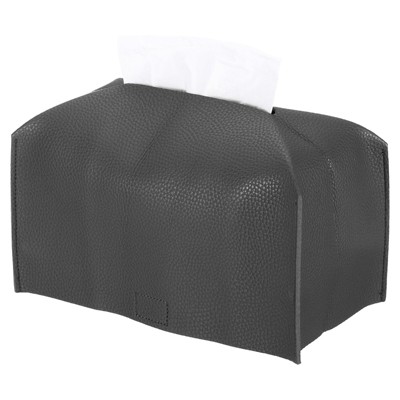 Unique Bargains Bathroom Office Car PU Leather Rectangular Dispenser Tissue Box Cover 9.4" x 5" x 4.7"