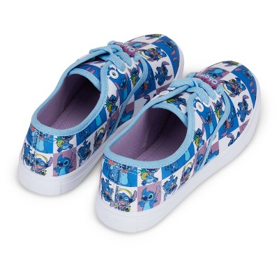Disney Ladies Lilo and Stitch Shoes - Ladies Classic Lilo and Stitch Lace Up Canvas Sneakers - Disney Lilo and Stitch Canvas Lace up Sneakers (Blue, 9) — фото 5