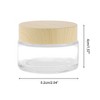Unique Bargains Transparent Cream Glass Bottle for Bathroom 1 Pc - 4 of 4