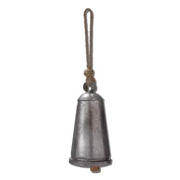 tagltd Vintage Bell & Jute Rope Hanger