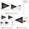 Big Dot of Happiness Goodbye High School, Hello College - Triangle Graduation Party Photo Props - Pennant Flag Centerpieces - Set of 20 - 3 of 4