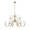 Gianna 9-Light Matte Black Two-Tier Chandelier - Modern Design for Dining & Living Rooms - 2 of 4