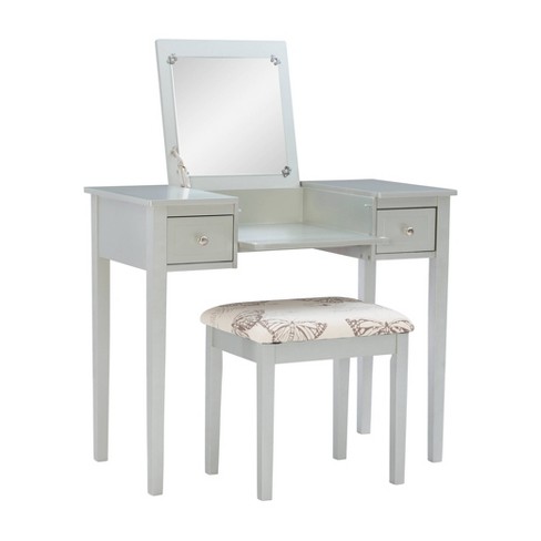 Target mirrored hot sale vanity table