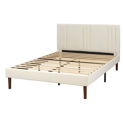 Queen Sven Upholstered Platform Bed Cream - Angelo:home : Target