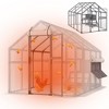 Sandinrayli Extra Large Chicken Coop Run, Outdoor Hen House with Removable Waterproof Full Cover - 2 of 4