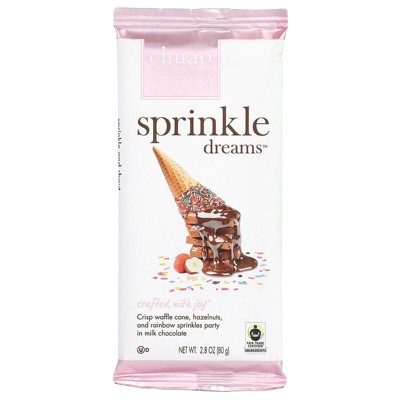 Chuao Chocolatier, Milk Chocolate Bar, Sprinkle Dreams™, 2.8 oz