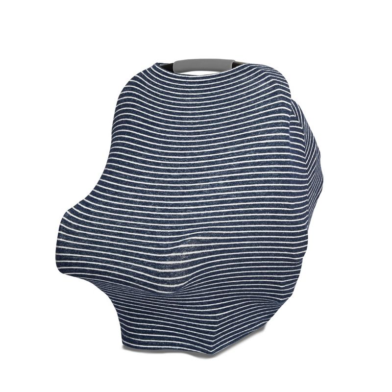 aden + anais Snuggle Knit Multi Use Cover - Navy Stripe, 1 of 5