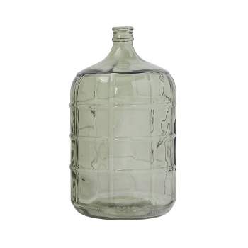 19.5" x 11" Vintage Reproduction Glass Bottle Clear - 3R Studios
