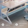 Acekool 31" Small Computer Desk, Modern Writing Table for Home Office, Bedroom, Study or Workstation, Space-Saving, Headphone Hook, White - 3 of 4