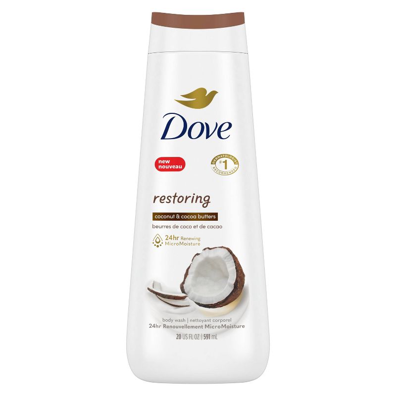 Dove Body Wash - Coconut - 20oz, 3 of 13