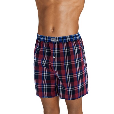 Jockey Men's 100% Cotton Woven 5" Boxer