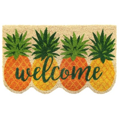 Raj 1'6" x 2'6" Tufted Pineapple Welcome Doormat