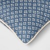 Lumbar Block Print Throw Pillow Blue - Threshold™ - 4 of 4